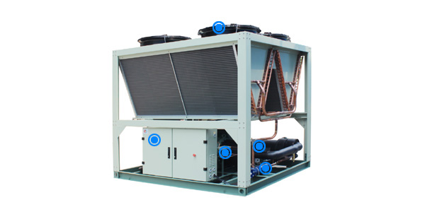 风冷工业冷水机组多项措施保护，运行可靠